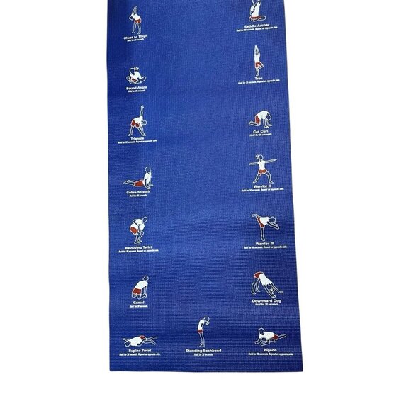 Instrux Yoga Mat Stretching Mat with Instructions & Yoga Poses Exercises 68" - Picture 3 of 4